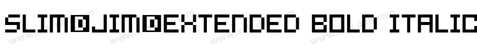 Slim-Jim-Extended Bold Italic字体转换